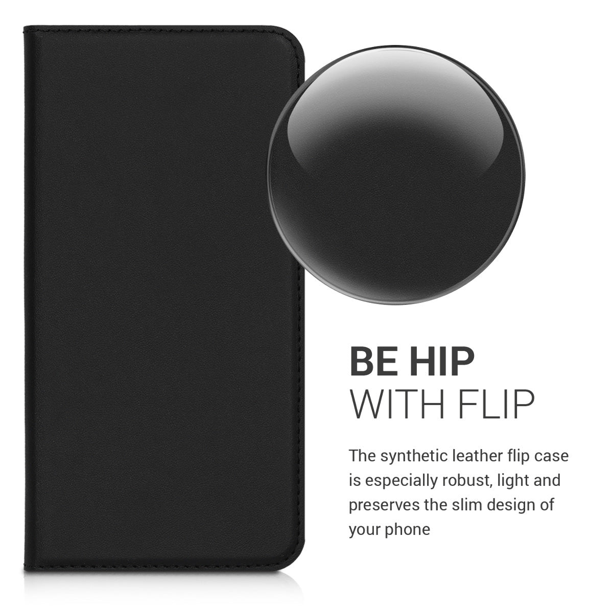 kwmobile Hülle kompatibel mit LG G8s ThinQ Flip Cover Case