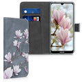 kwmobile Wallet Case kompatibel mit Huawei Y6 (2019) Hülle - Cover mit Ständer und Kartenfächern