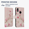 kwmobile Wallet Case kompatibel mit Huawei Y6 (2019) Hülle - Cover mit Ständer und Kartenfächern