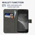 kwmobile Wallet Case kompatibel mit Huawei Y6 (2019) Hülle - Cover mit Ständer und Kartenfächern