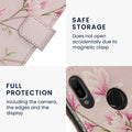 kwmobile Wallet Case kompatibel mit Huawei Y6 (2019) Hülle - Cover mit Ständer und Kartenfächern