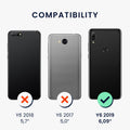 kwmobile Wallet Case kompatibel mit Huawei Y6 (2019) Hülle - Cover mit Ständer und Kartenfächern