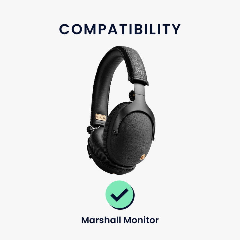 kwmobile Ohr Polster für Marshall Monitor Kopfhörer Ersatzteile Over Ear Headphones