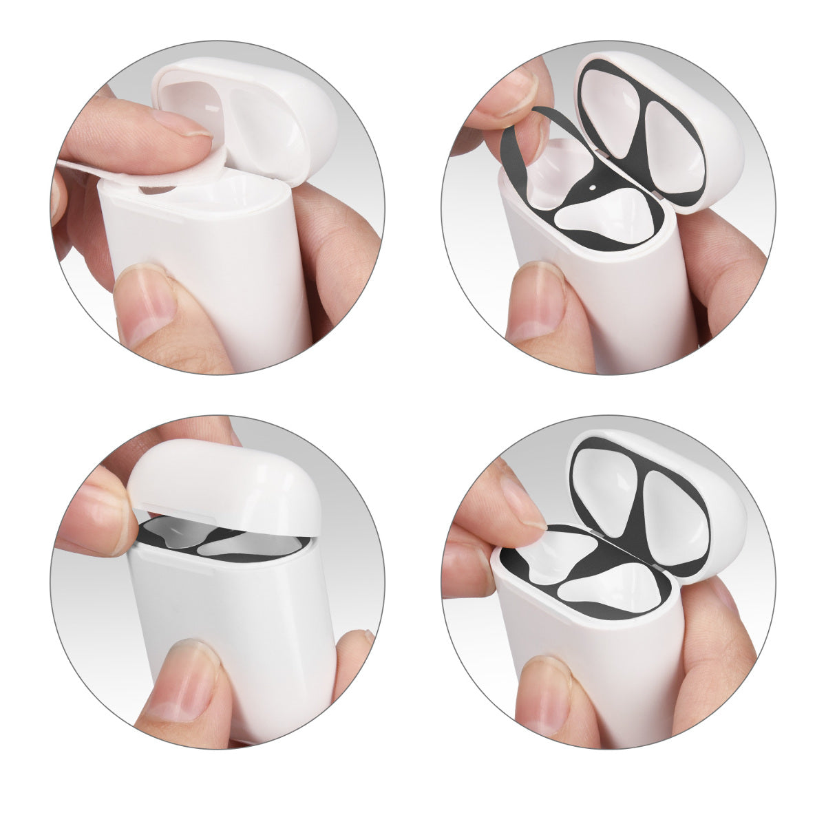 Staubschutz Sticker kompatibel mit Apple Airpods 1 & 2