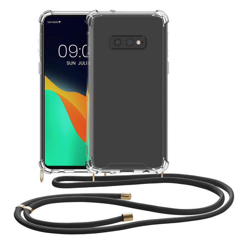 kwmobile Necklace Case kompatibel mit Samsung Galaxy S10e Hülle Silikon Cover mit Handykette Band Handyhülle