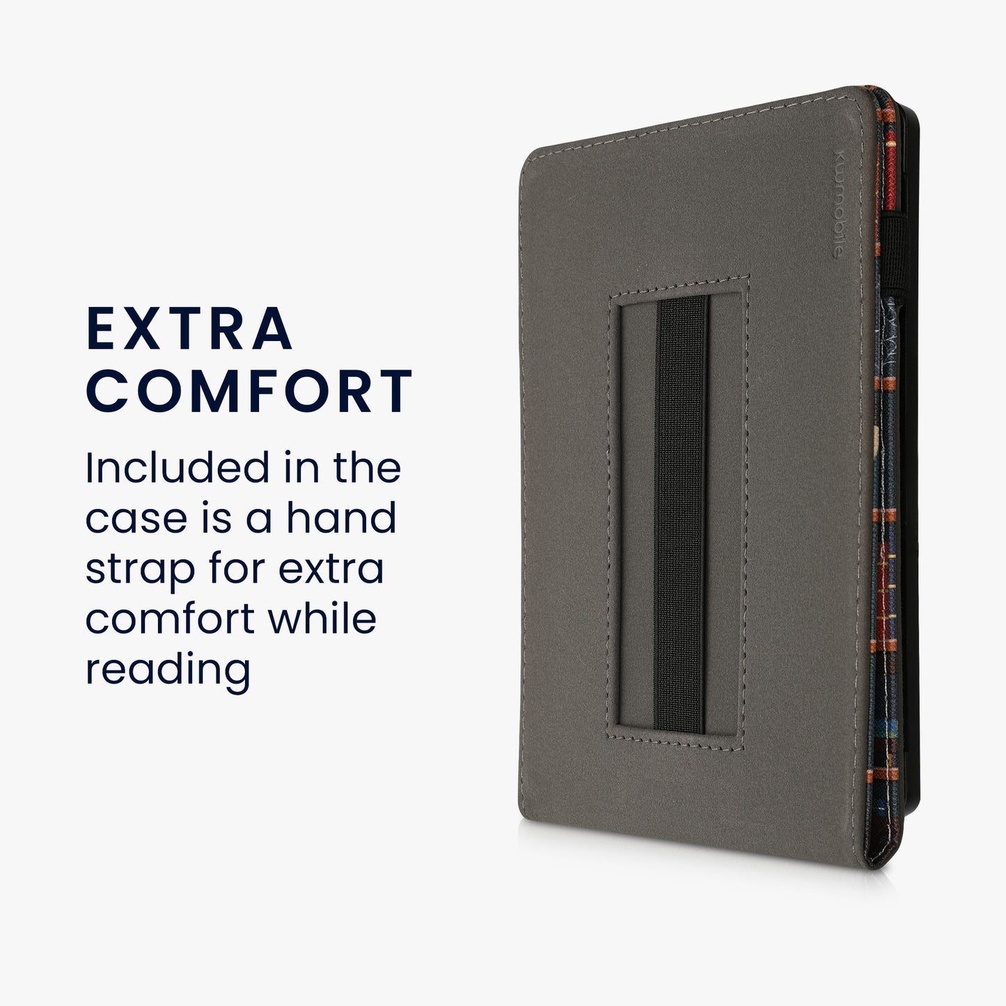 kwmobile Hülle kompatibel mit Kobo Aura H2O Edition 2 Hülle - Case mit Schlaufe und Ständer
