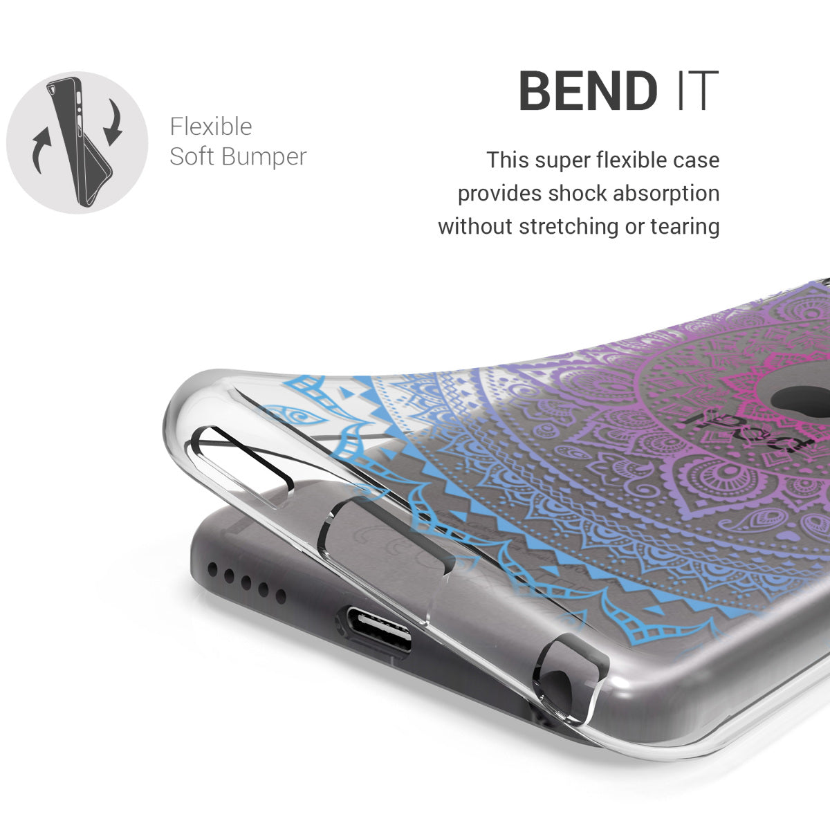 kwmobile Hülle kompatibel mit Apple iPod Touch 6G / 7G (6. und 7.Generation) Silikon Backcover Schutzhülle Cover Case