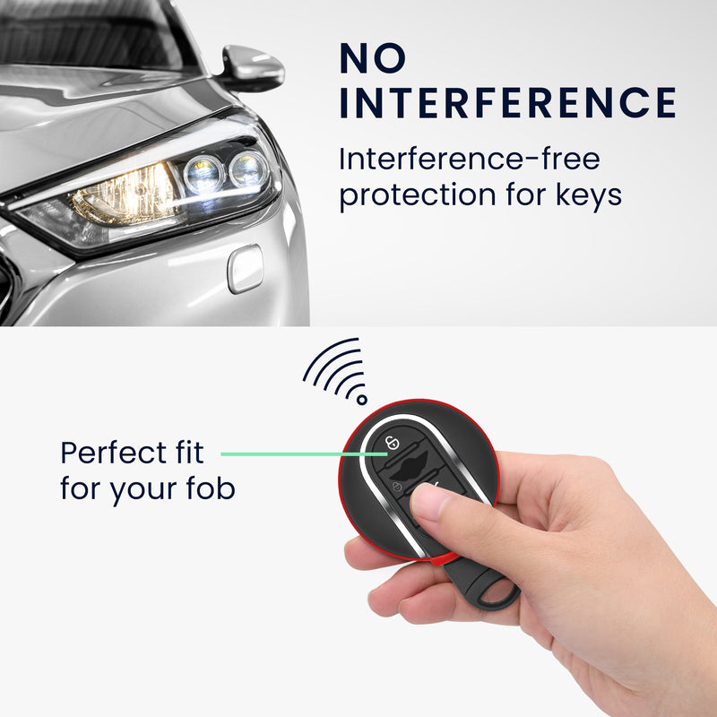Hülle kompatibel mit Mini 3-Tasten Smart Key Autoschlüssel