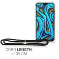 kwmobile Necklace Case kompatibel mit Huawei P20 Lite Hülle Silikon Cover mit Handykette Kirschblütenblätter