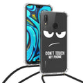 kwmobile Necklace Case kompatibel mit Huawei P20 Lite Hülle Silikon Cover mit Handykette Kirschblütenblätter