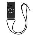 kwmobile Necklace Case kompatibel mit Huawei P30 Lite Hülle Silikon Cover mit Handykette