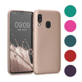 kwmobile Case kompatibel mit Samsung Galaxy A40 Hülle - Schutzhülle aus Silikon metallisch schimmernd - Handyhülle Metallic Mintgrün Metallic Mintgrün  