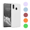 kwmobile Hülle kompatibel mit Samsung Galaxy A40 Hülle - weiches TPU Silikon Case - Cover geeignet für kabelloses Laden - Baltik Blau Baltik Blau  
