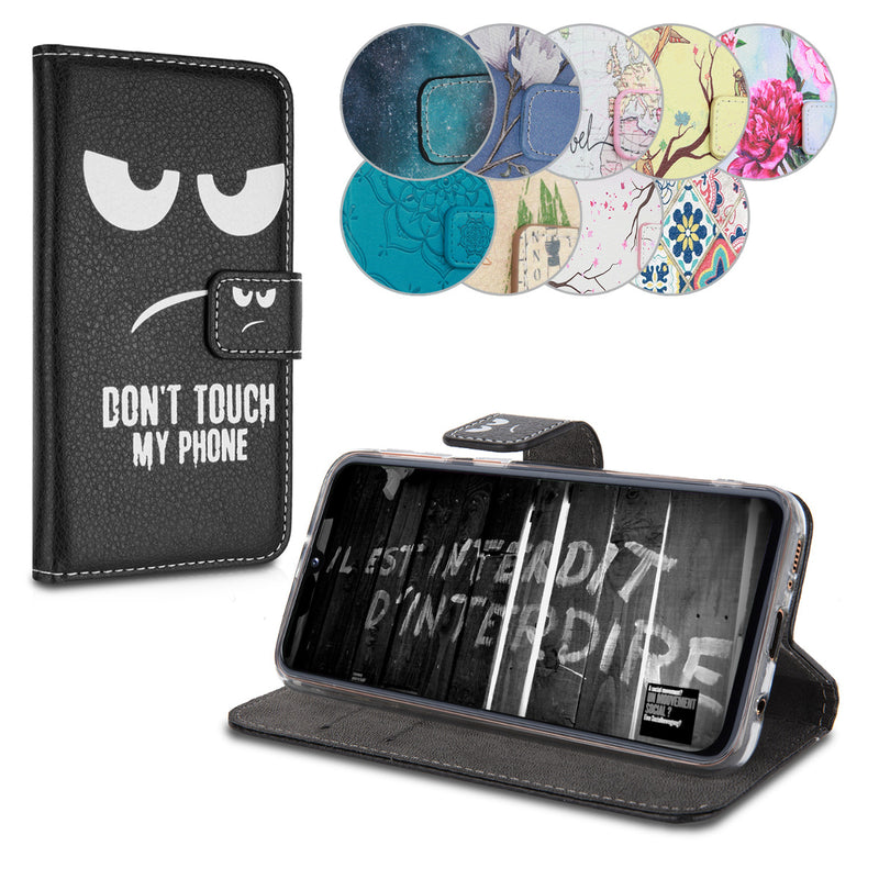 kwmobile Wallet Case kompatibel mit Samsung Galaxy A40 Hülle - Cover mit Ständer und Kartenfächern