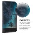 kwmobile Wallet Case kompatibel mit Samsung Galaxy A40 Hülle - Cover mit Ständer und Kartenfächern