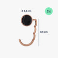 kwmobile Taschenhalter für Tisch - 2x Handtaschenhalter für Tisch - Taschenhaken faltbar - Taschen Aufhänger - Taschen Halter Haken - Tischhaken Set