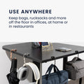 kwmobile Taschenhalter für Tisch - 2x Handtaschenhalter für Tisch - Taschenhaken faltbar - Taschen Aufhänger - Taschen Halter Haken - Tischhaken Set