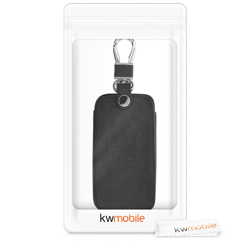 kwmobile Autoschlüssel Hülle kompatibel mit Renault 4-Tasten Smartkey (nur Keyless Go) Kunstleder Schutzhülle Cover