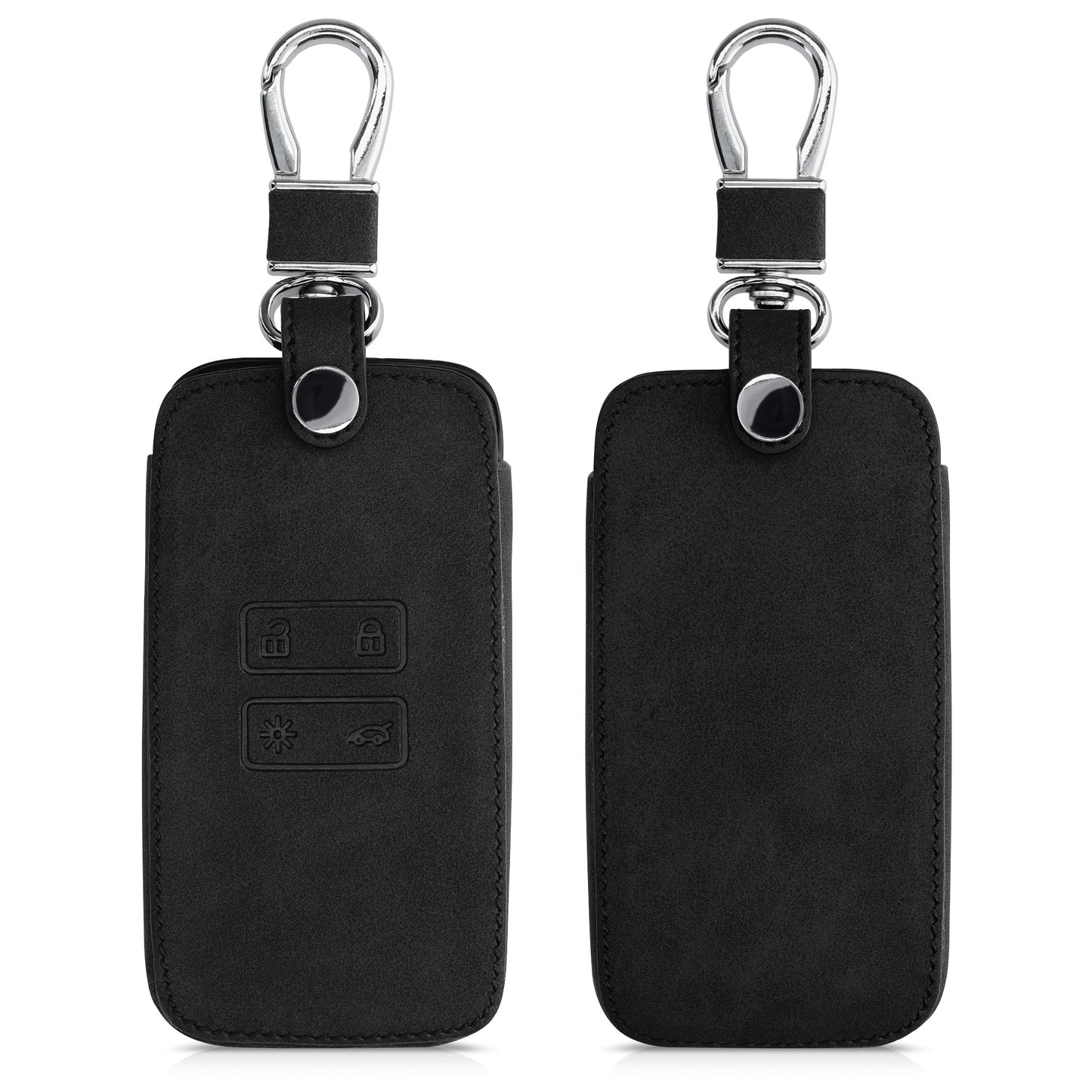 kwmobile Autoschlüssel Hülle kompatibel mit Renault 4-Tasten Smartkey (nur Keyless Go) Kunstleder Schutzhülle Cover