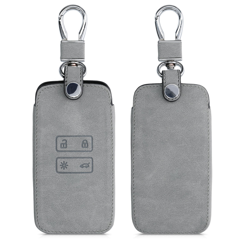 kwmobile Autoschlüssel Hülle kompatibel mit Renault 4-Tasten Smartkey (nur Keyless Go) Kunstleder Schutzhülle Cover