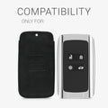 kwmobile Autoschlüssel Hülle kompatibel mit Renault 4-Tasten Smartkey (nur Keyless Go) Kunstleder Schutzhülle Cover