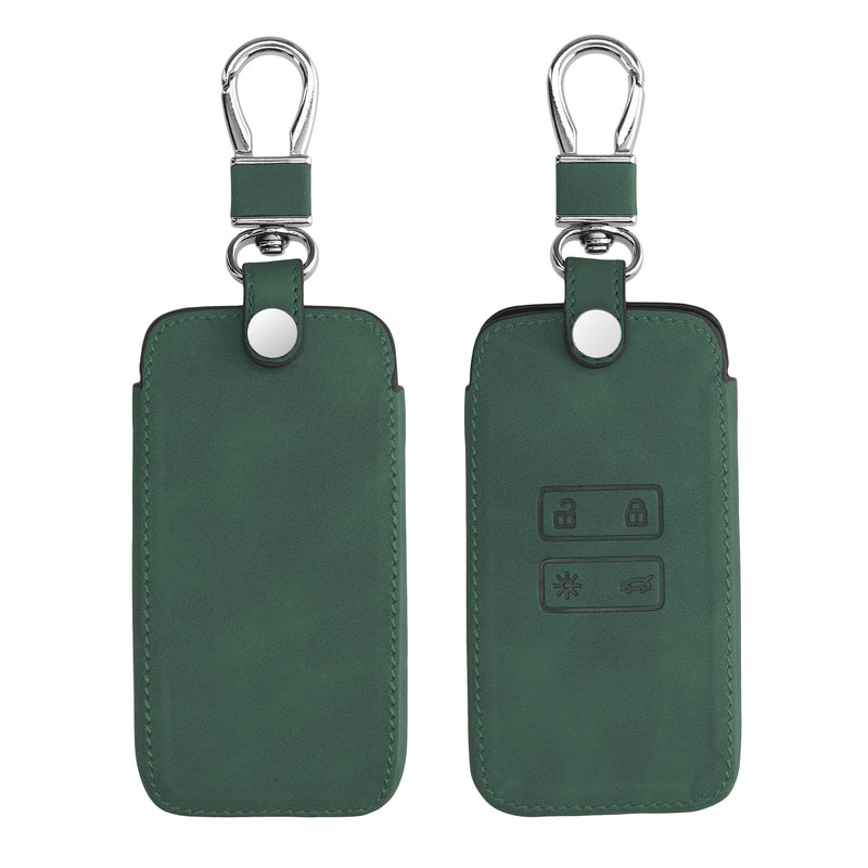 kwmobile Autoschlüssel Hülle kompatibel mit Renault 4-Tasten Smartkey Autoschlüssel (nur Keyless Go) - Kunstleder Schutzhülle Schlüsselhülle Cover