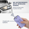kwmobile Autoschlüssel Hülle kompatibel mit Renault 4-Tasten Smartkey Autoschlüssel (nur Keyless Go) - Kunstleder Schutzhülle Schlüsselhülle Cover