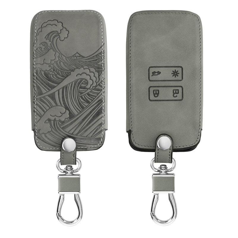 kwmobile Autoschlüssel Hülle kompatibel mit Renault 4-Tasten Smartkey Autoschlüssel (nur Keyless Go) Schutzhülle Cover
