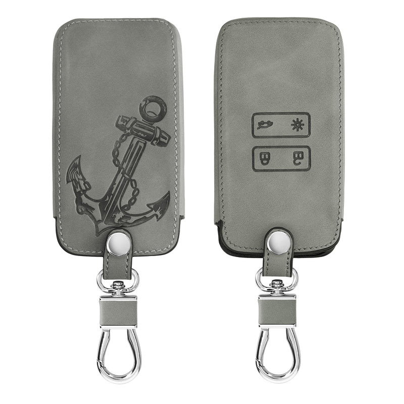 kwmobile Autoschlüssel Hülle kompatibel mit Renault 4-Tasten Smartkey Autoschlüssel (nur Keyless Go) Schutzhülle Cover