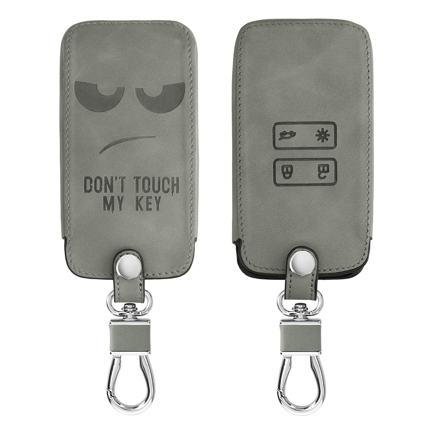 kwmobile Autoschlüssel Hülle kompatibel mit Renault 4-Tasten Smartkey Autoschlüssel (nur Keyless Go) Schutzhülle Cover