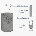 kwmobile Autoschlüssel Hülle kompatibel mit Renault 4-Tasten Autoschlüssel Karte (nur Keyless Go) - Kunstleder Schutzhülle Schlüsselhülle Cover