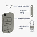 kwmobile Autoschlüssel Hülle kompatibel mit VW Golf 7 MK7 3-Tasten Autoschlüssel Kunstleder Schutzhülle Schlüsselhülle Cover