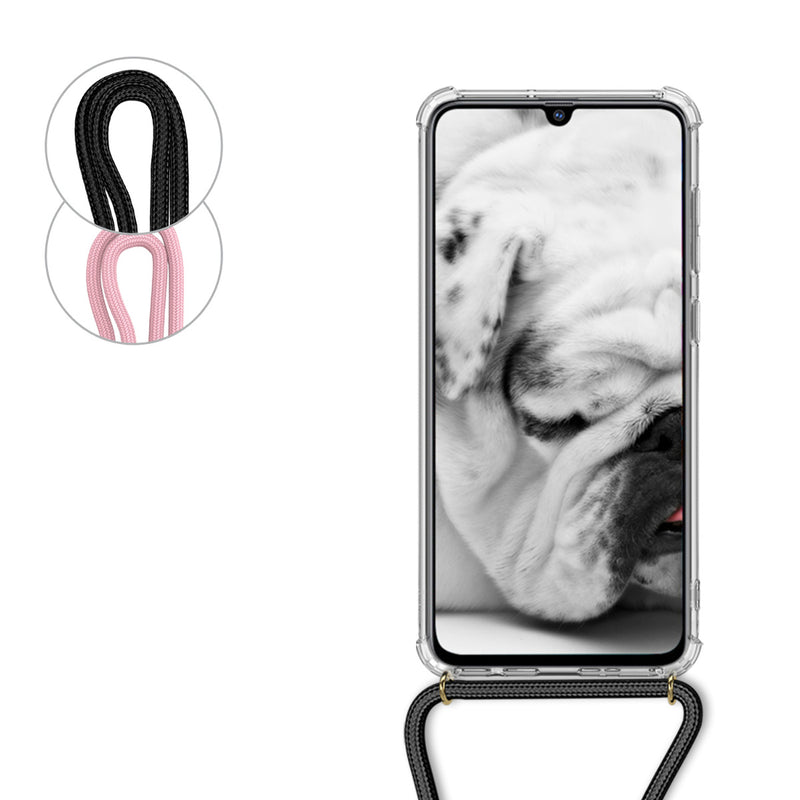 kwmobile Necklace Case kompatibel mit Samsung Galaxy A70 Hülle Silikon Cover mit Handykette Band Handyhülle