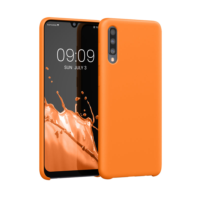 kwmobile Handyhülle für Samsung Galaxy A50 Hülle - Case Silikon - Kabelloses Laden - Schutzhülle Cover