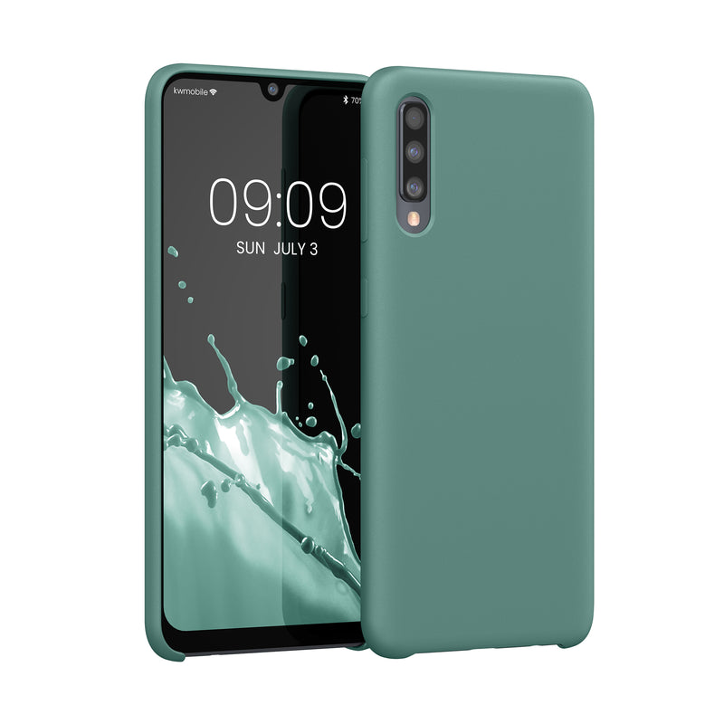 kwmobile Handyhülle für Samsung Galaxy A50 Hülle - Case Silikon - Kabelloses Laden - Schutzhülle Cover