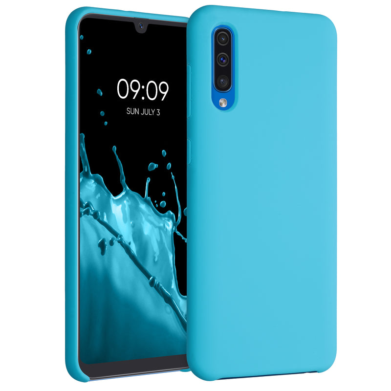 kwmobile Handyhülle für Samsung Galaxy A50 Hülle - Case Silikon - Kabelloses Laden - Schutzhülle Cover