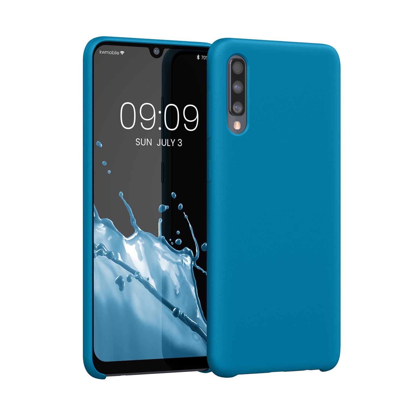 kwmobile Handyhülle für Samsung Galaxy A50 Hülle - Case Silikon - Kabelloses Laden - Schutzhülle Cover
