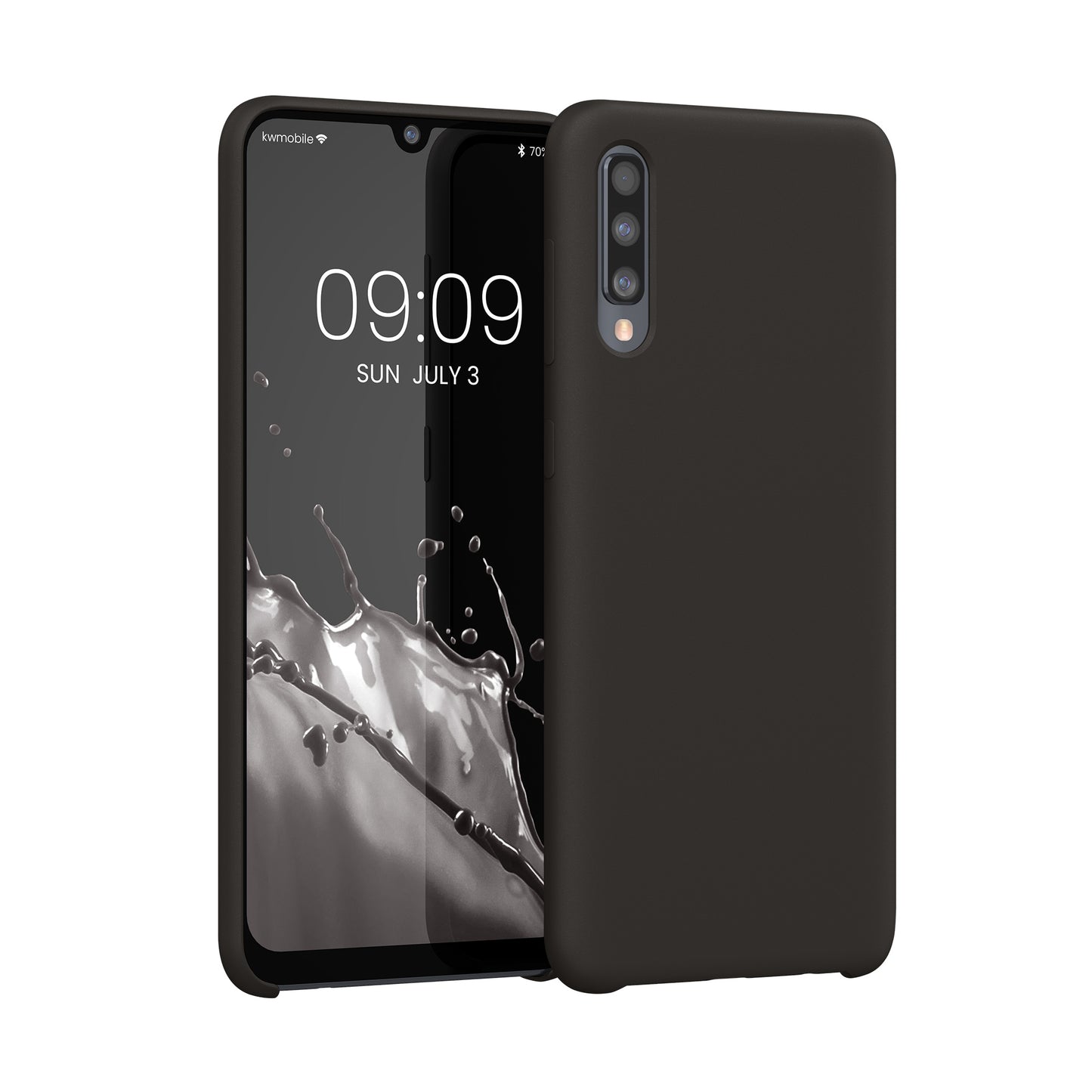 kwmobile Handyhülle für Samsung Galaxy A50 Hülle - Case Silikon - Kabelloses Laden - Schutzhülle Cover