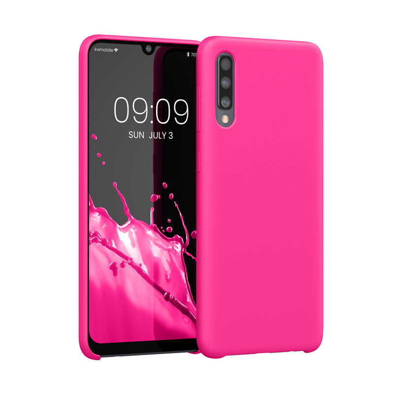 kwmobile Handyhülle für Samsung Galaxy A50 Hülle - Case Silikon - Kabelloses Laden - Schutzhülle Cover