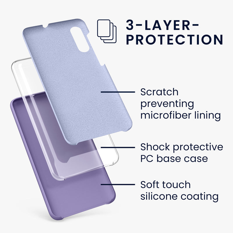 kwmobile Handyhülle für Samsung Galaxy A50 Hülle - Case Silikon - Kabelloses Laden - Schutzhülle Cover