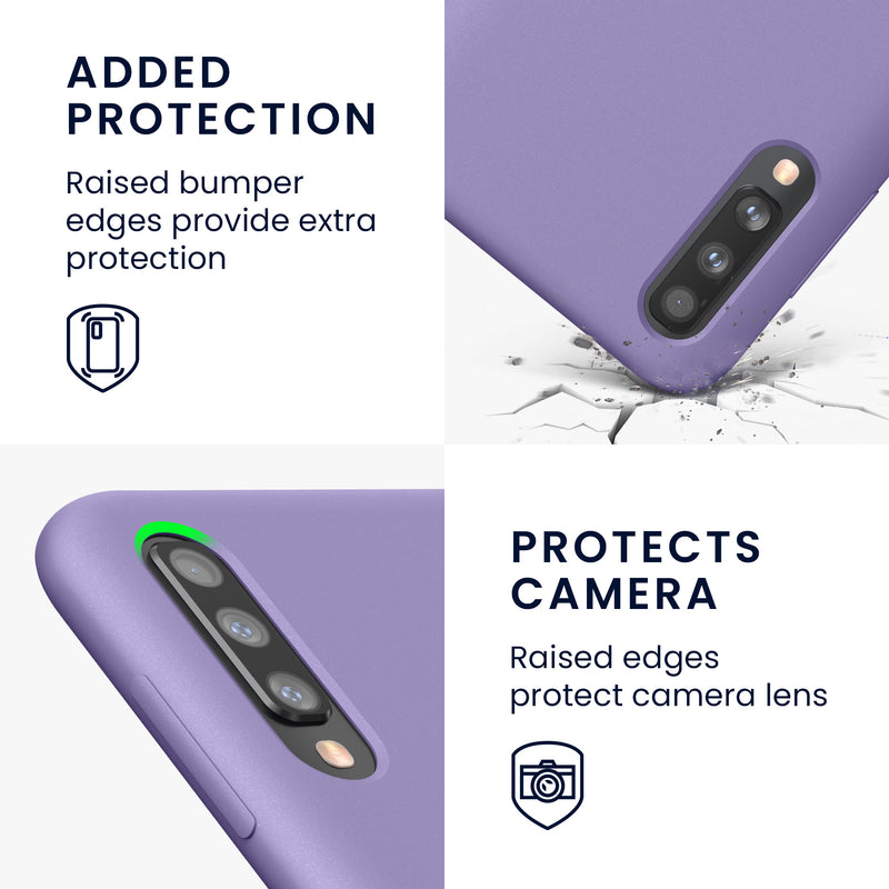 kwmobile Handyhülle für Samsung Galaxy A50 Hülle - Case Silikon - Kabelloses Laden - Schutzhülle Cover
