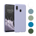 kwmobile Hülle kompatibel mit Samsung Galaxy A20e Hülle - weiches TPU Silikon Case - Cover geeignet für kabelloses Laden - Baltik Blau Baltik Blau  