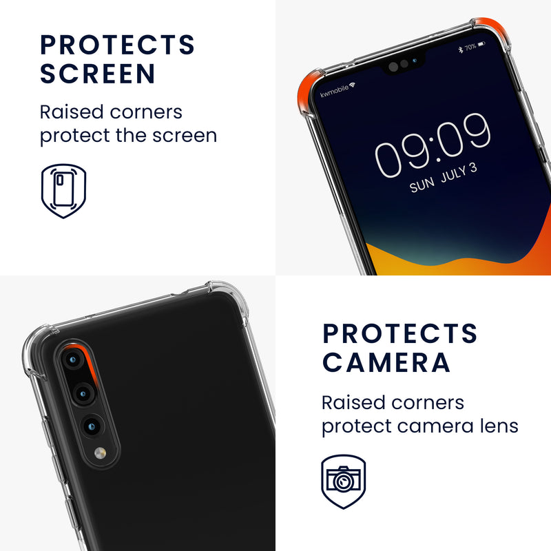 kwmobile Necklace Case kompatibel mit Huawei P20 Pro Hülle Silikon Cover mit Handykette Band Handyhülle