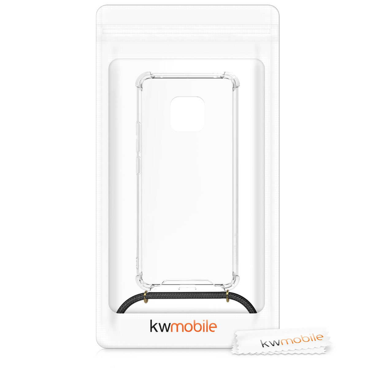 kwmobile Necklace Case kompatibel mit Huawei Mate 20 Pro Hülle Silikon Cover mit Handykette Band Handyhülle