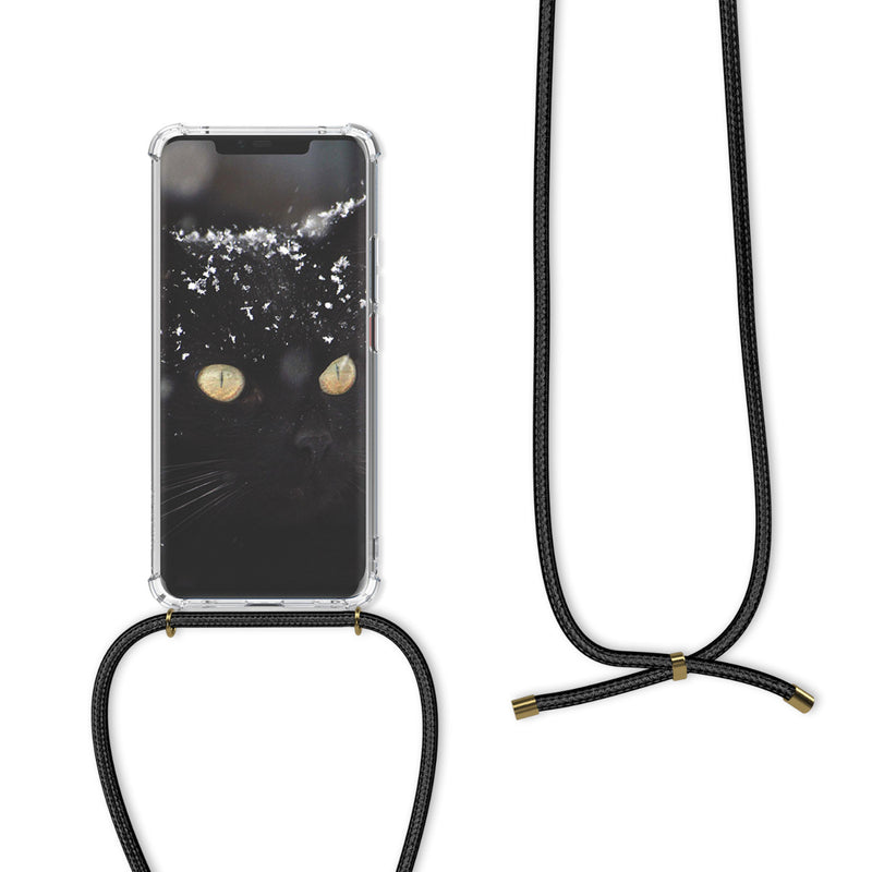 kwmobile Necklace Case kompatibel mit Huawei Mate 20 Pro Hülle Silikon Cover mit Handykette Band Handyhülle