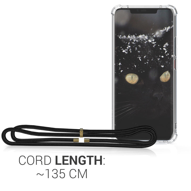 kwmobile Necklace Case kompatibel mit Huawei Mate 20 Pro Hülle Silikon Cover mit Handykette Band Handyhülle