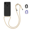 kwmobile Necklace Case kompatibel mit Google Pixel 3a Hülle - Silikon Cover mit Handykette - Band Handyhülle Transparent Transparent  