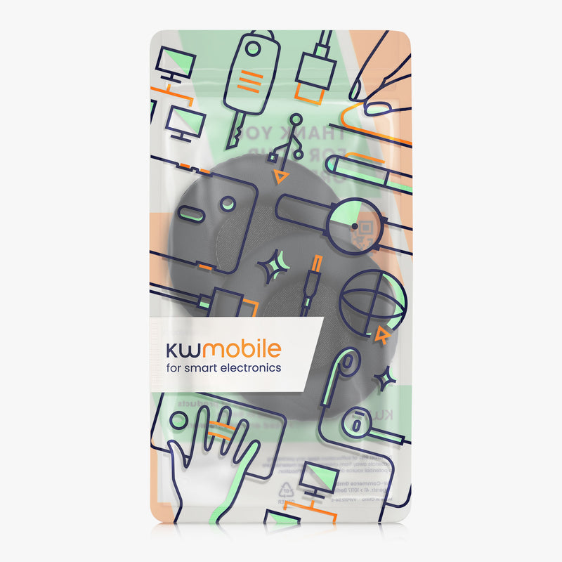 kwmobile Ohr Polster für Skullcandy Hesh 2.0 - Ersatz Ohrpolster - Kopfhörer Ersatzteile - Kopfhörer Ersatzpolster für Over Ear Headphones