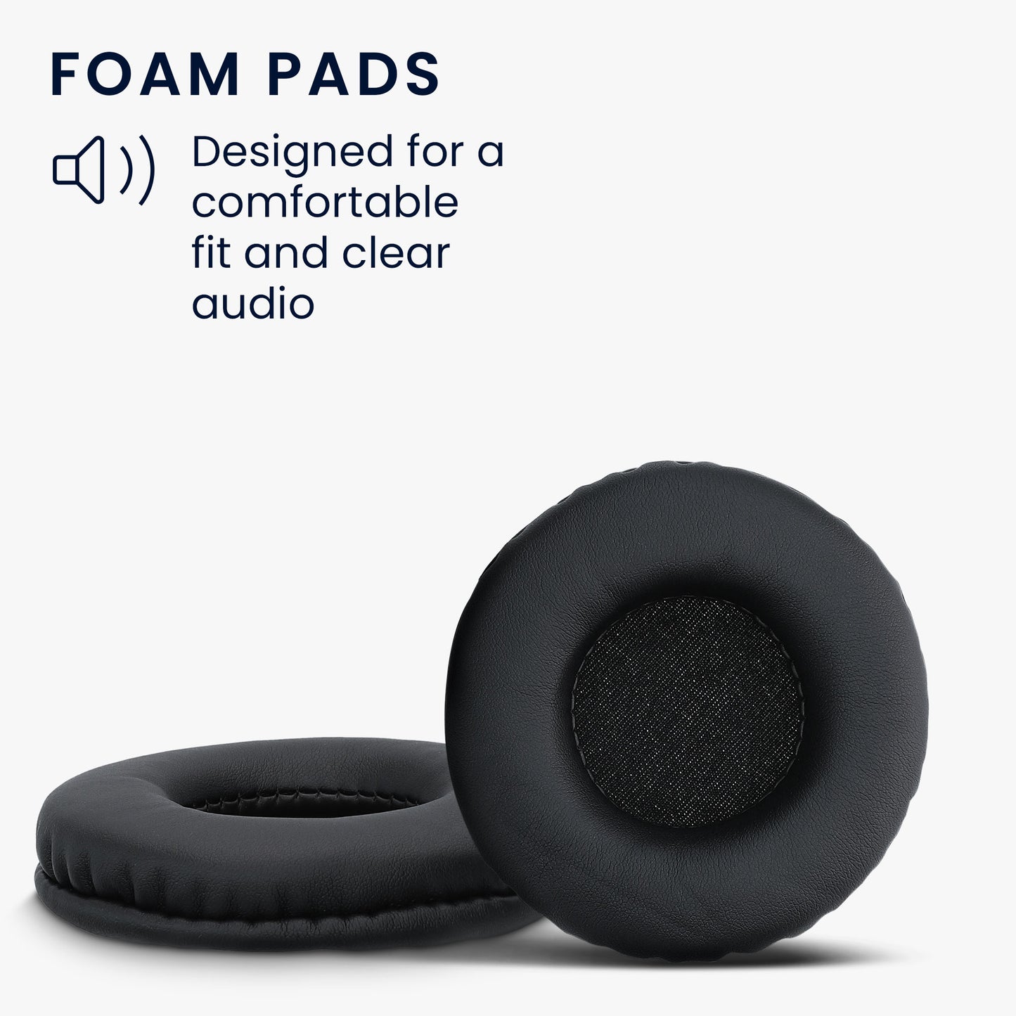 kwmobile Ohr Polster für Skullcandy Hesh 2.0 - Ersatz Ohrpolster - Kopfhörer Ersatzteile - Kopfhörer Ersatzpolster für Over Ear Headphones