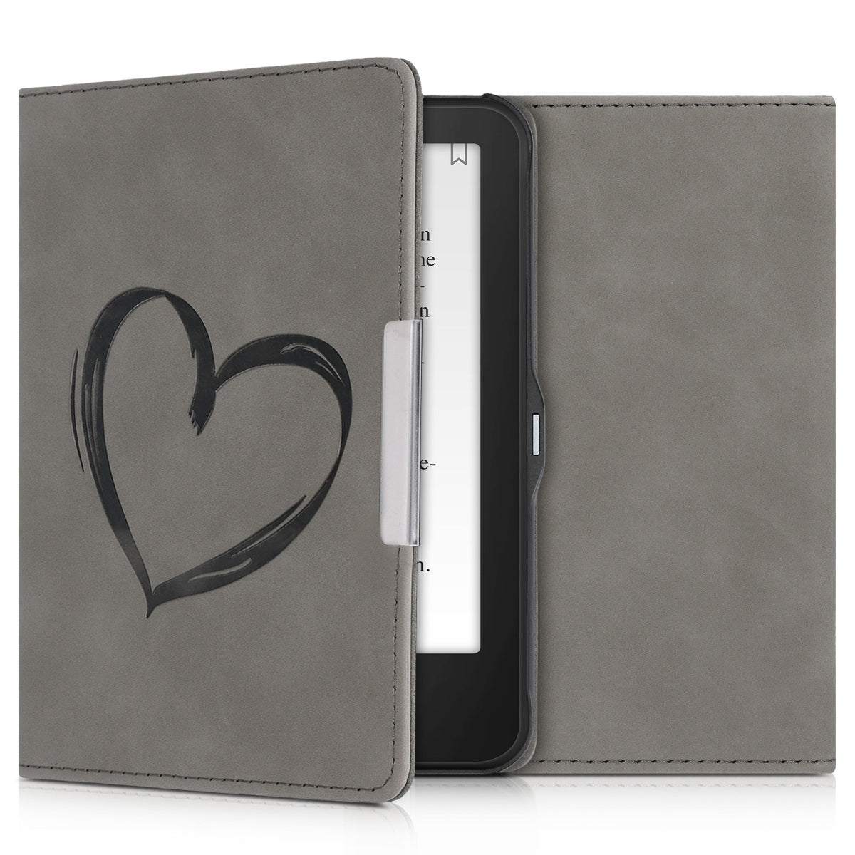 kwmobile Schutzhülle für Tolino Vision 1 / 2 / 3 / 4 HD Hülle - eReader Case aus Kunstleder mit Auto Sleep Funktion - Kompass Vintage